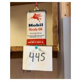 Vintage Mobil Handy Oil Tin