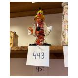 Vintage Art Glass Clown Figurine