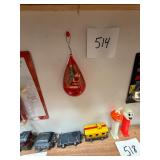 Vintage Teardrop Santa Christmas Ornament
