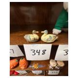 Vintage Molded Celluloid Duck Figurines