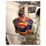 Vintage Superman Bust Coin Bank