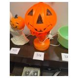 Vintage Pumpkin + Cat Jack-O-Lantern Blow Mold