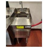 JOHN BOOS SS HAND SINK 12' X 21' X 33' TALL