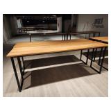 WOOD HIGH TOP METAL FRAME TABLES