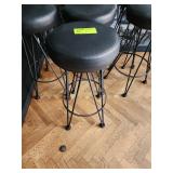 SEVEN BACKLESS STOOLS