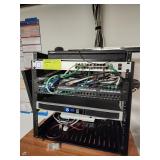 AV RACK w/ CONTENTS
