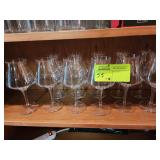 FIFTEEN WINE GLASSES