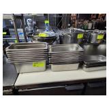 EIGHTEEN 1/3 SIZE STAINLESS STEEL PANS
