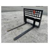 6000 Unused Mid-State Skid Steer Pallet Forks img1