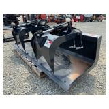 6026 Unused Stout 84-FB-D Skid Steer Smooth Bottom Grapple B img1