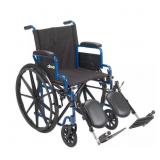$143 18 in. Blue Streak Wheelchair with Flip Back