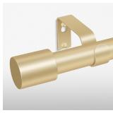 $27 Gold Curtain Rods 48-84 Inch, 1 Inch Diameter