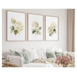 $10 Watercolor Hydrangea Wall Art Decor Floral Abs