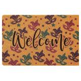 $13 Decorative Welcome Door Mat, 18' x 30' Coir Ne