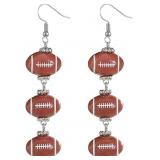 $9 Football Drop Dangle Earrings for Women Game Da