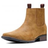 $43 IUV Cowboy Boots For Men Square Toe Ankle Boot