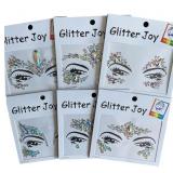 $15 Festival Face Jewels Tattoo Stickers, 6-Pack