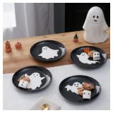 $13 Way to Celebrate Halloween 4pk Ceramic Ghost A