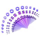 $10 CABBE KALLO 50 Pcs 14G-00G Ear Stretching Kit