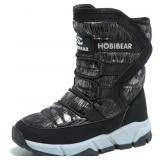 $44 BODATU Boys Snow Boots Outdoor Waterproof Wint