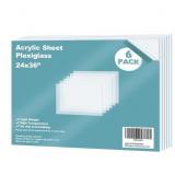 $32 Egofine Plexiglass Sheets Acrylic Sheets 6 Pac