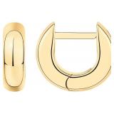 $39 PAVOI 14K Gold Plated Chunky Huggies Earrings