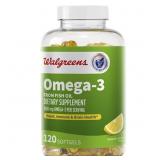 $15 Walgreens Omega-3 Softgels Natural Lemon - 60.