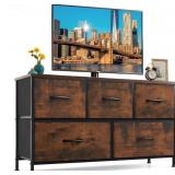 $70 5-Drawer Dresser for Bedroom, Anti-Tip Wide St