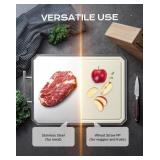 $70 EXTRA LARGE Cutting Board,Double Sided Stainle