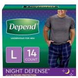 $12 Depend Night Defense Incontinence Underwear fo