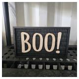 $10 Boo Hanging Wall Sign Decoration, Black, 12',
