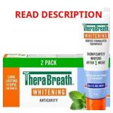 $14 TheraBreath Whitening Toothpastes - 4oz/2pk Ex