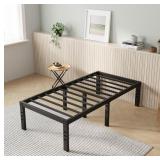 $46 Novilla Twin Bed Frame, 14 Inch Metal Platform