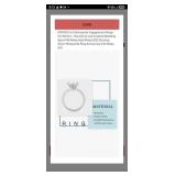 $100 MOOSEA 3ct Moissanite Engagement Rings for Wo