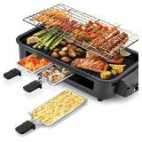 $45 Pukomc Electric Indoor Grill,2 in 1 Indoor Gri
