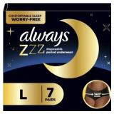 $27 Always ZZZ Overnight Disposable Period Underwe