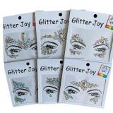 $15 Festival Face Jewels Tattoo Stickers, 6-Pack