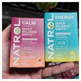 bulk lot box of natrol calm and energy mints bulk