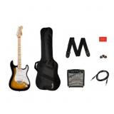 $270 Squier Sonic Stratocaster Pack, Sunburst