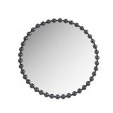 $200 Marlowe Black 36 in. Dia Beaded Round Wall Mi