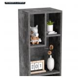$40 3-Tier Small Bookcase, 4 Cube Bookshelf with H