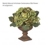 $63 Nearly Natural Artichoke Centerpiece Silk Flow