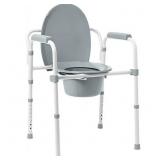 $45 Medline Steel 3-in-1 Elongated Bedside Commode
