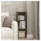 $43 Furinno FULDA 31.5 in. Tall Amber Pine Wood 3-