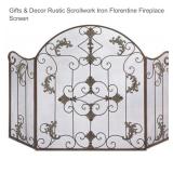 $50 Gifts & Decor Rustic Scrollwork Iron Florentin