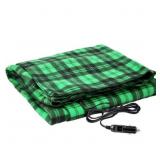 $48 Stalwart 12V Heated Blanket for Cars, Green Pl