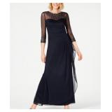 $249 Alex Evenings Women's Illusion Embellished A-