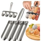 $14 4-in-1 Stainless Steel Meatball Maker Tool