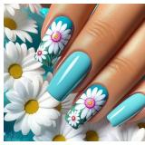 $5 Medium Press on Nails Square Glossy Fake Nails