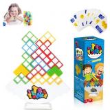 $16 LANLV 48 Pcs Tetra Tower, Stacking Blocks Bala